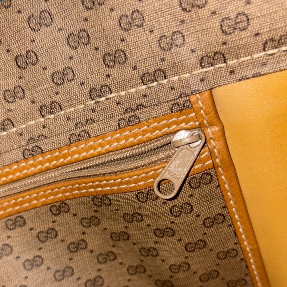 **Non-Authenticated** Vintage Gucci GG Canvas Leather Dual Braided Rope Handles - Picture 7 of 13